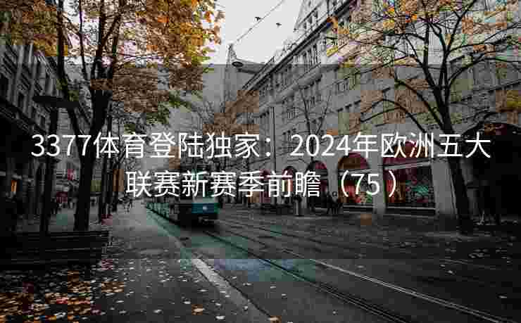 3377体育登陆独家：2024年欧洲五大联赛新赛季前瞻（75 ）
