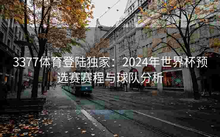 3377体育登陆独家：2024年世界杯预选赛赛程与球队分析