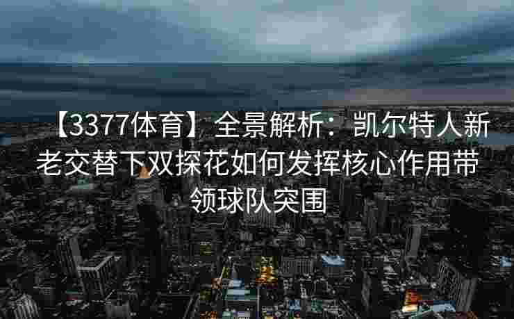 【3377体育】全景解析：凯尔特人新老交替下双探花如何发挥核心作用带领球队突围